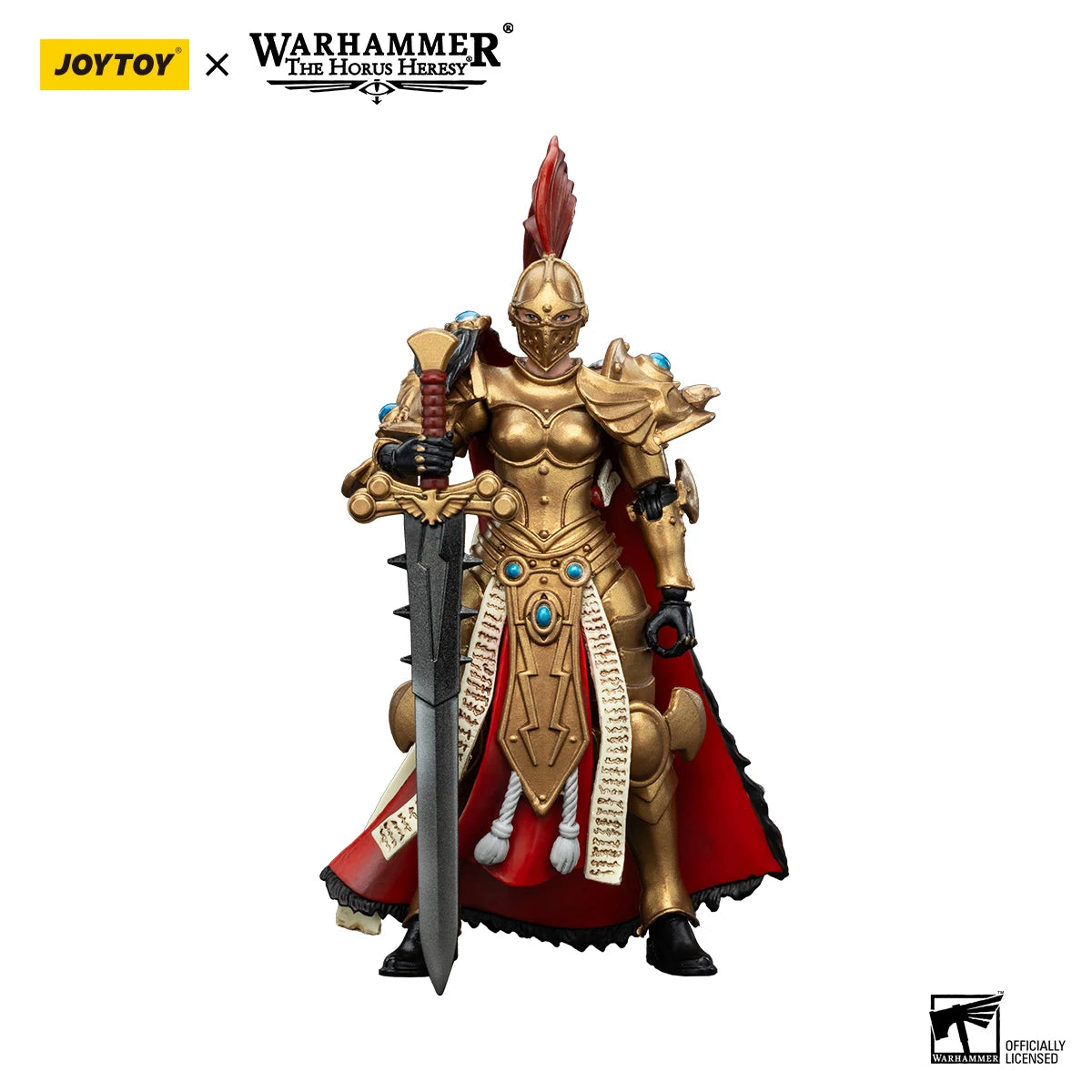 JOYTOY Warhammer 40k 1/18 Action Figures Sisters of Silence Knight-Commander Jenetia Krole White Falcons Vigilator Cadre