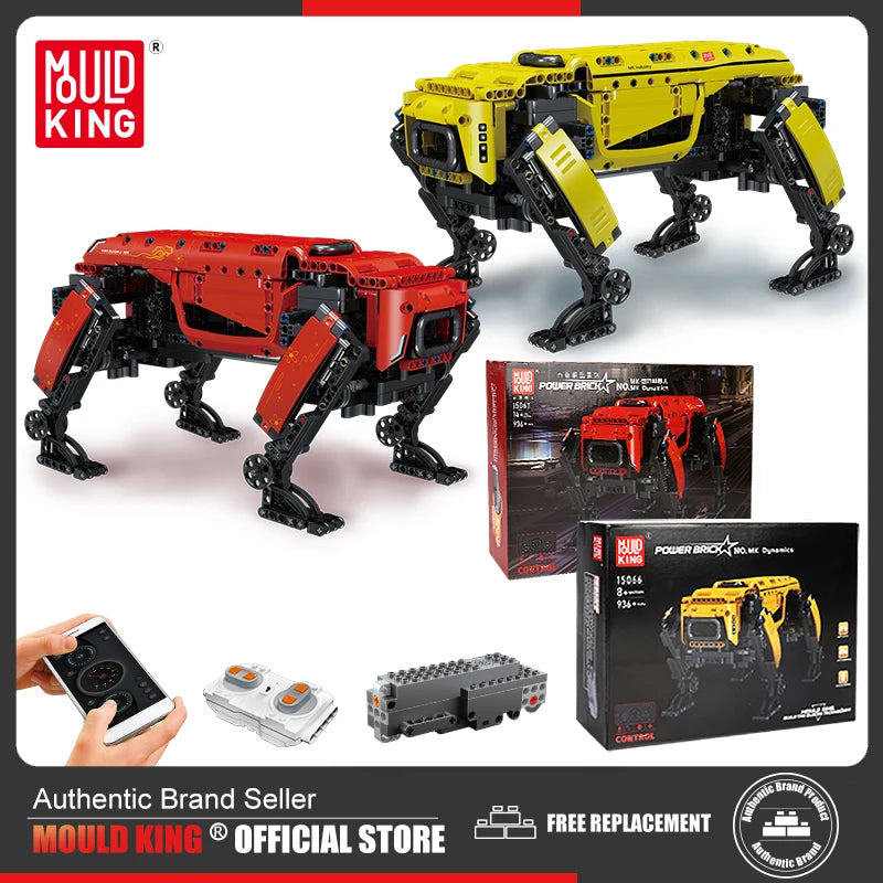 MOULD KING 15066 RC モーター付き ボストンダイナミクス ビッグドッグ モデル AlphaDog