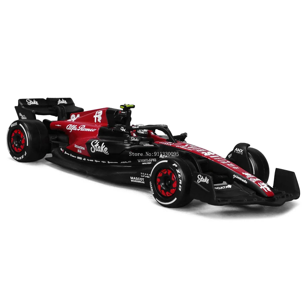 Bburago 1:43 F1 2023 24# 周冠宇 アルファロメオ F1 チーム ステーク C43 77# バルテリ ボッタス 合金車 ダイキャスト