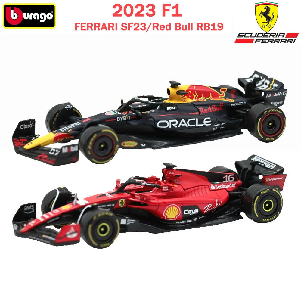 Bburago 1:43 2023 F1 フェラーリ SF23 フォーミュラ1 レッドブル RB19 レーシング アロイ ダイキャスト