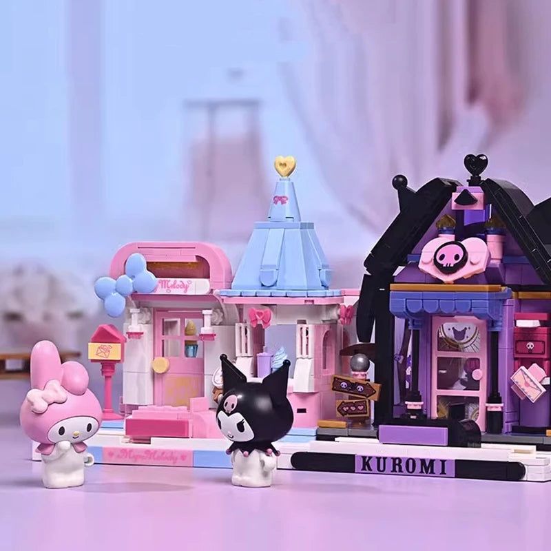 Keeppley Sanrio 빌딩 블록 거리 장면 시리즈