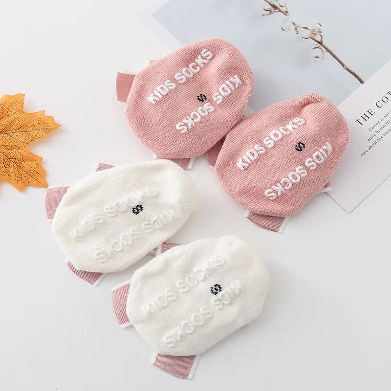 귀여운 Bowknot 아기 양말 부드러운 면 신생아