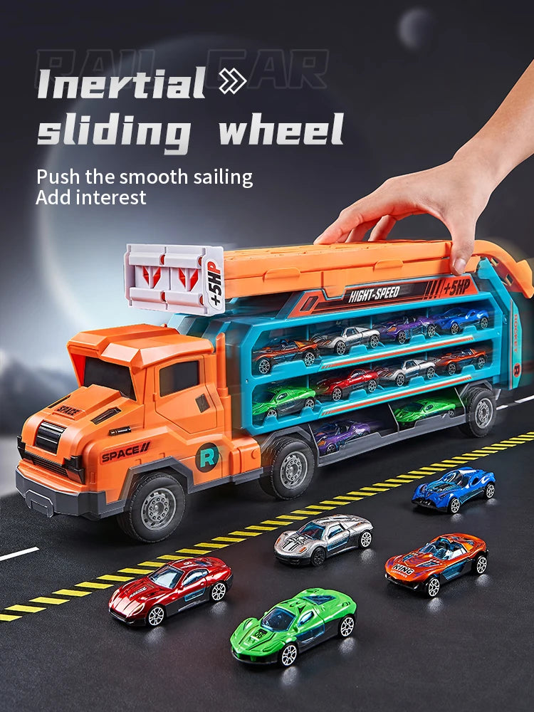 Racetrack Car-Rocket Lift Transformed Racing Car
