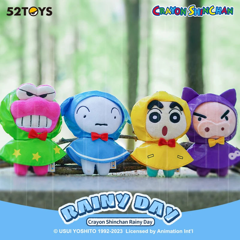 52TOYS 크레용 신찬 비오는 날 애니메이션 피규어 10cm