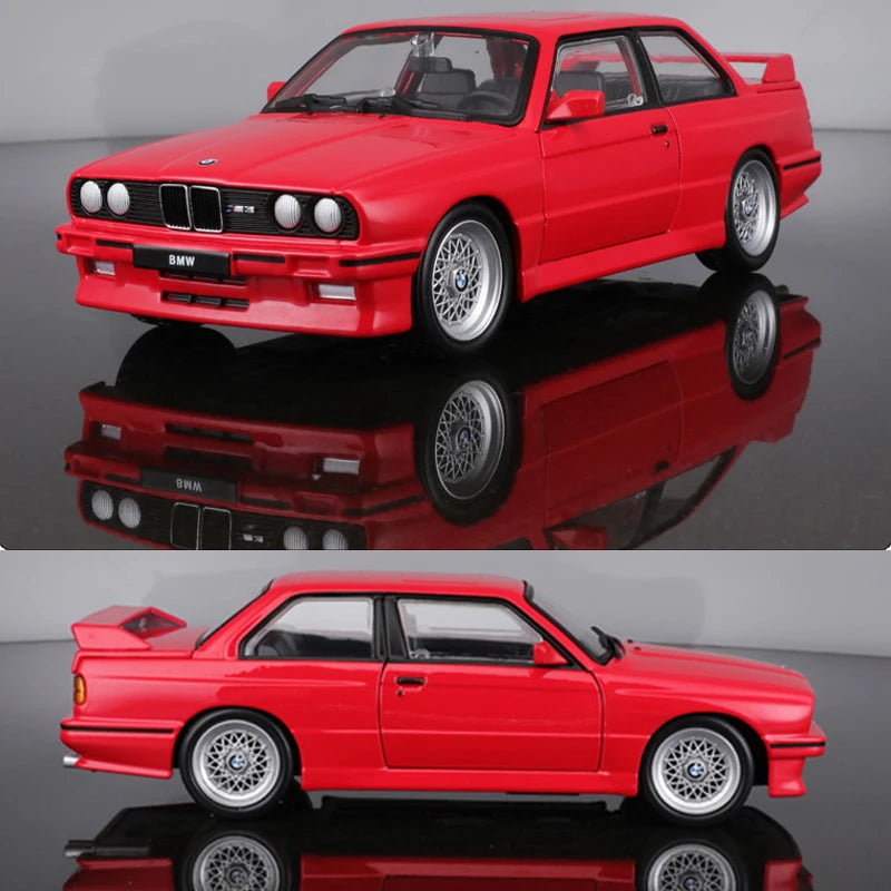 부라고 1998 BMW M3 (E30) 스포츠카 모델 1:24 스케일 합금