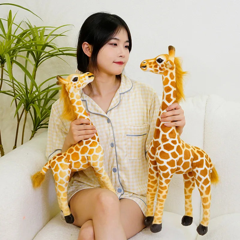 자이언트 리얼 라이프 기린 플러시 천 50-120cm