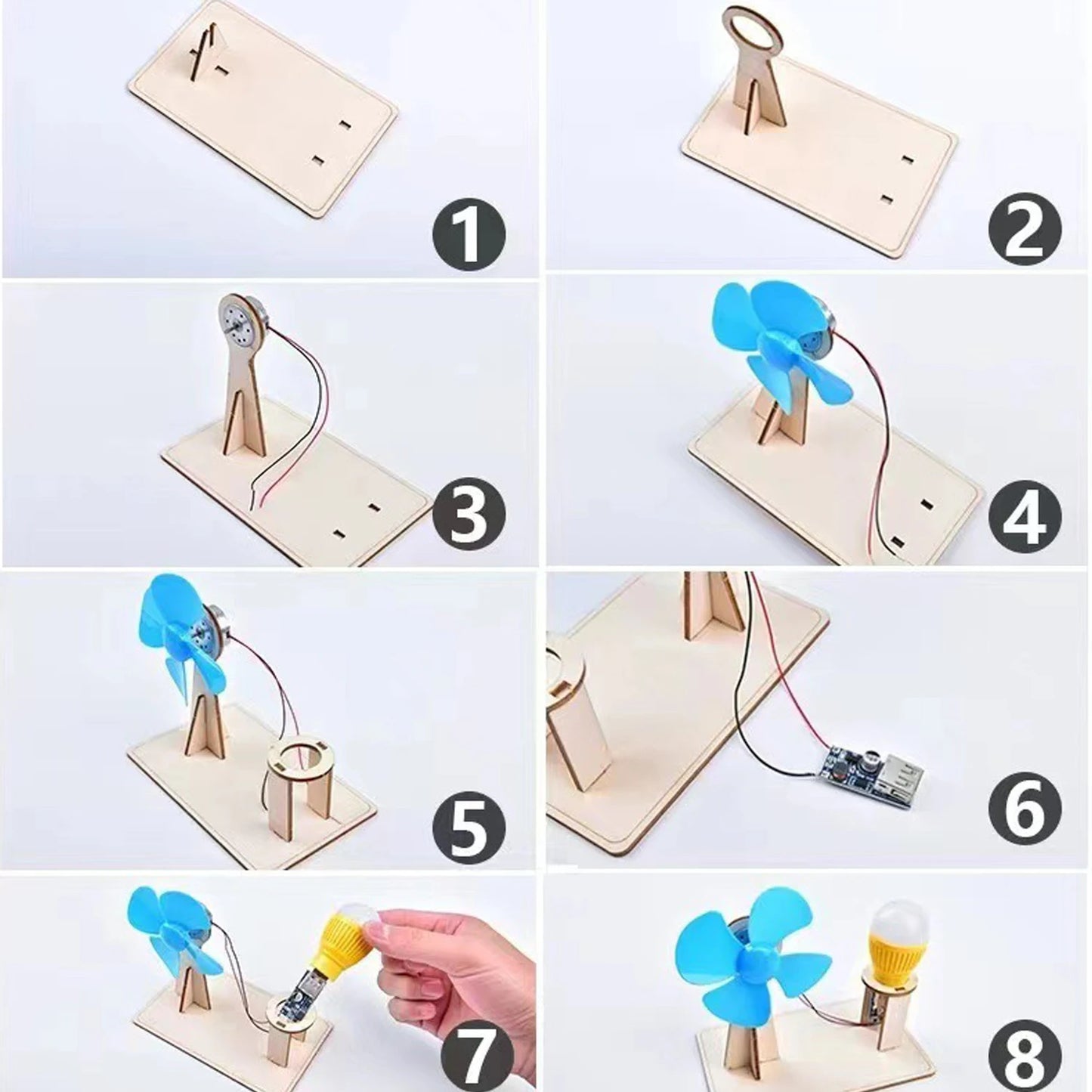 DIY 목재 풍력 발전기 모델