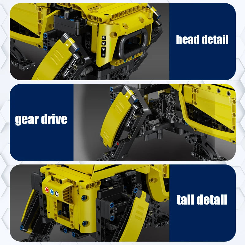 MOULD KING 15066 RC モーター付き ボストンダイナミクス ビッグドッグ モデル AlphaDog