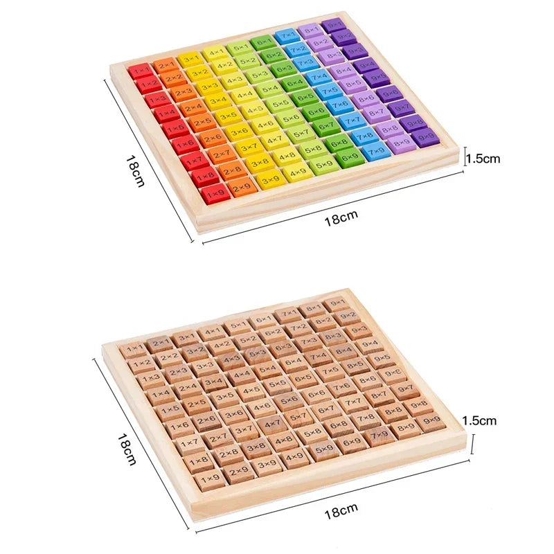 Multiplication Table Montessori Educational Wooden Toys
