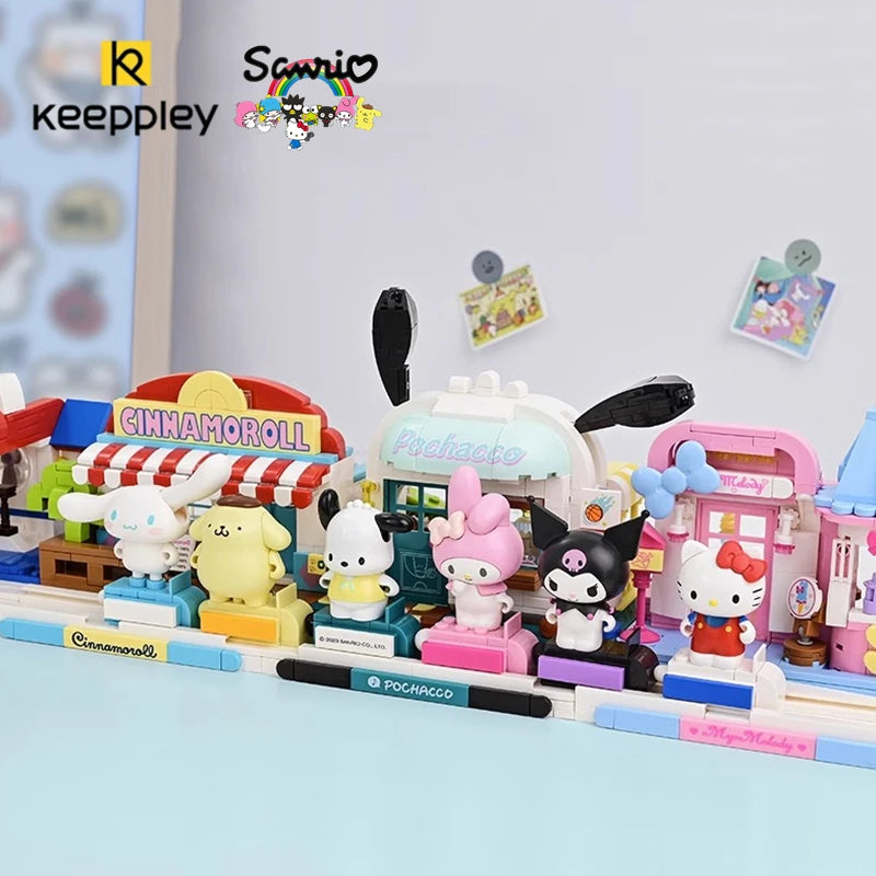 Keeppley Sanrio 빌딩 블록 거리 장면 시리즈