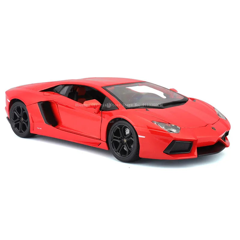 Bbugo 다이캐스트 자동차 1:18 스케일 람보르기니 아벤타도르 쿠페 LP700-4 합금