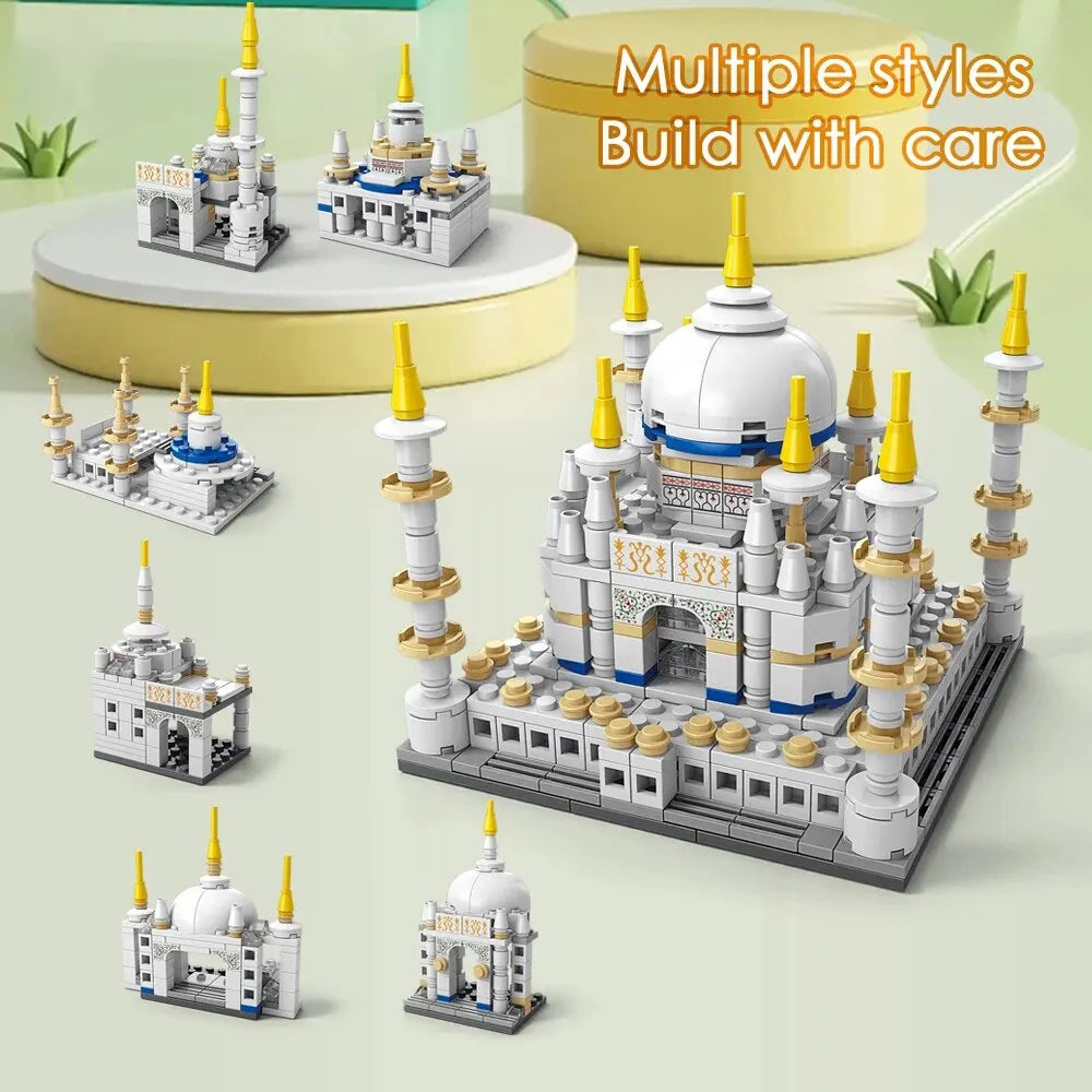 510PCS 타지마할 미니 빌딩 블록