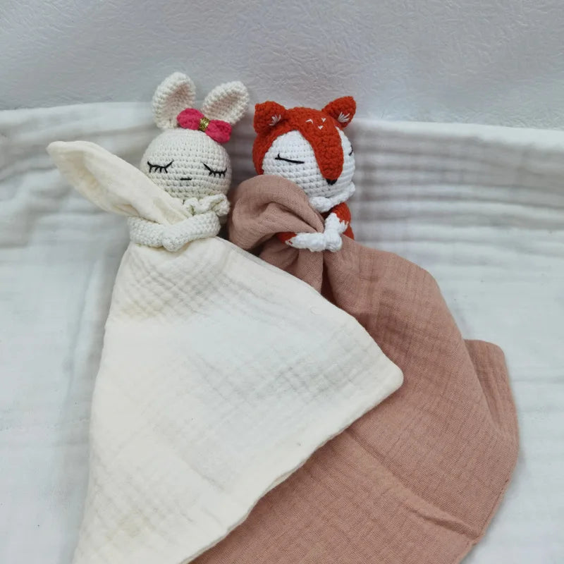 아기 노리개 수건 턱받이 부드러운 토끼 곰 코끼리
