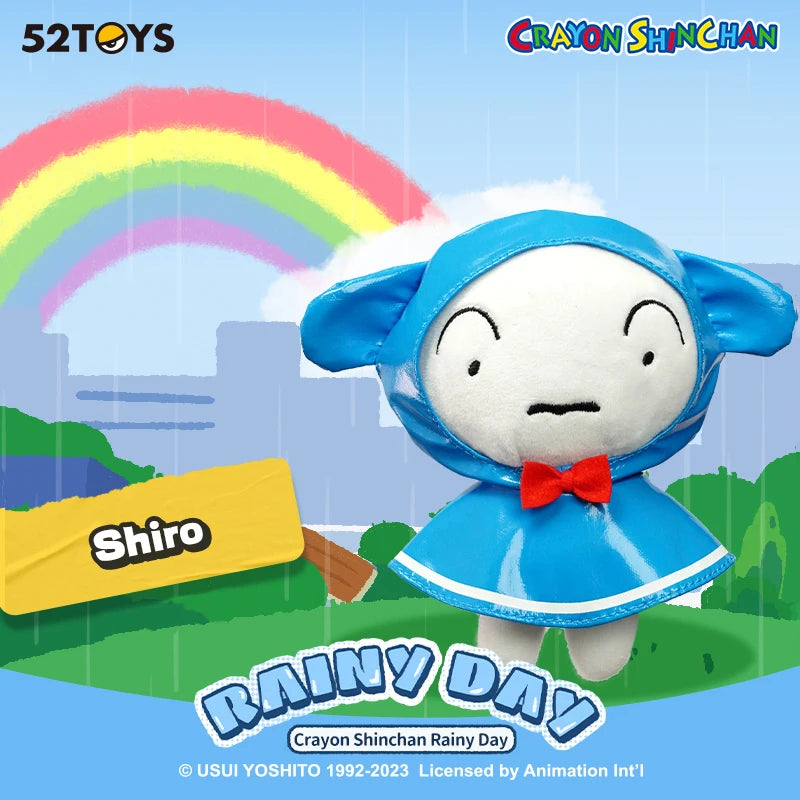 52TOYS 크레용 신찬 비오는 날 애니메이션 피규어 10cm