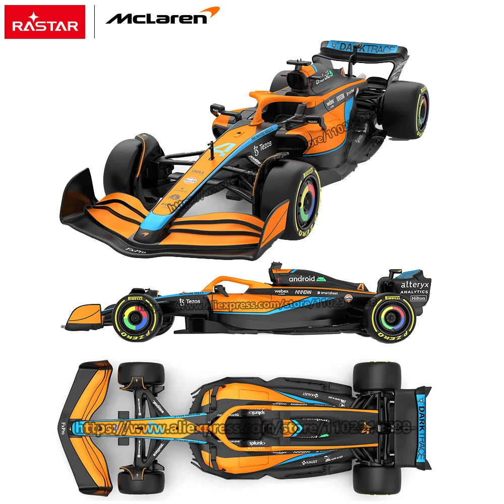 RASTAR 2022 맥라렌 MCL36 #4 레이싱 모델 1:24