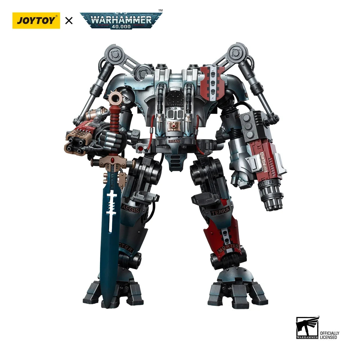 JOYTOY Warhammer 40k 1/18 Action Figures Mecha Grey Knights Nemesis Dreadknight