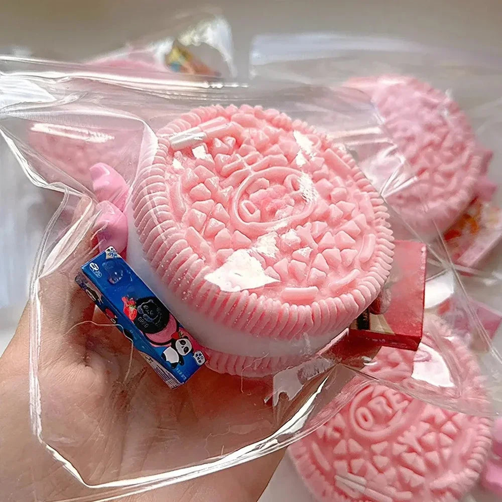 Silicone Big Sandwich Biscuits Stress Relief Squishy