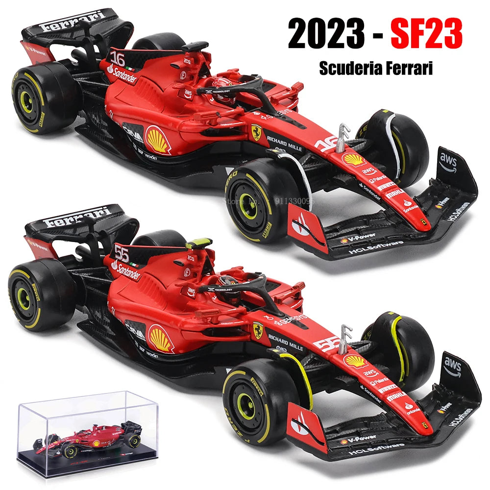 Bburago 1:43 F1 2023 16# シャルル ルクレール スクーデリア フェラーリ SF23 #55 カルロス サインツ 合金車 ダイキャストカー