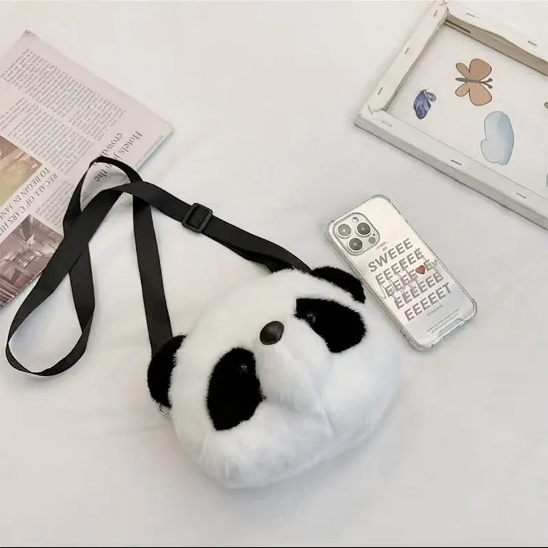 かわいいぬいぐるみクロスボディバッグパンダ