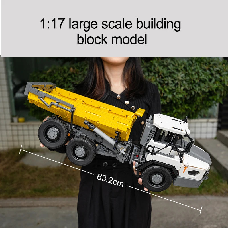 CADA シティ RC 連結式ダンプトラック カー ビルディング ブロック