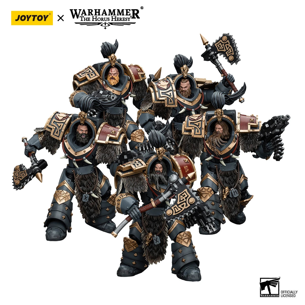 JOYTOY Warhammer 40k 1/18 Action Figures Space Wolves Varagyr Wolf 