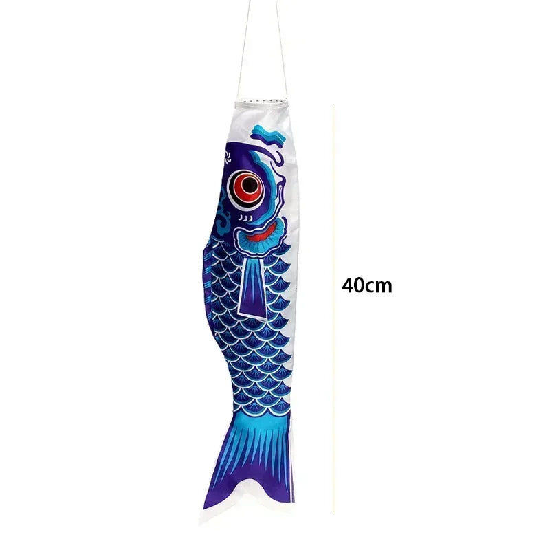 40cm 일본 잉어 Windsock Streamer 물고기 깃발 연