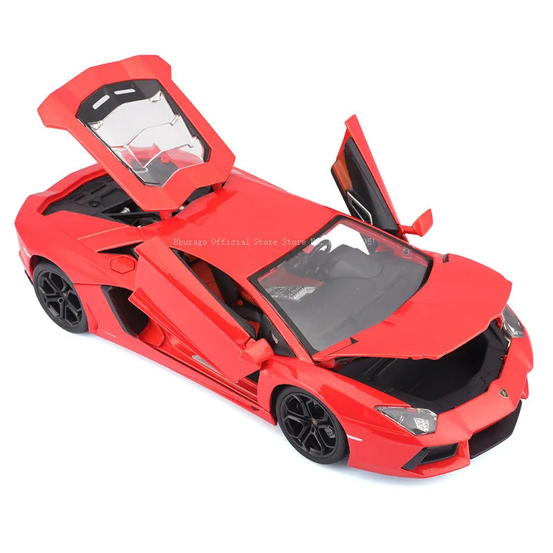Bbugo 다이캐스트 자동차 1:18 스케일 람보르기니 아벤타도르 쿠페 LP700-4 합금