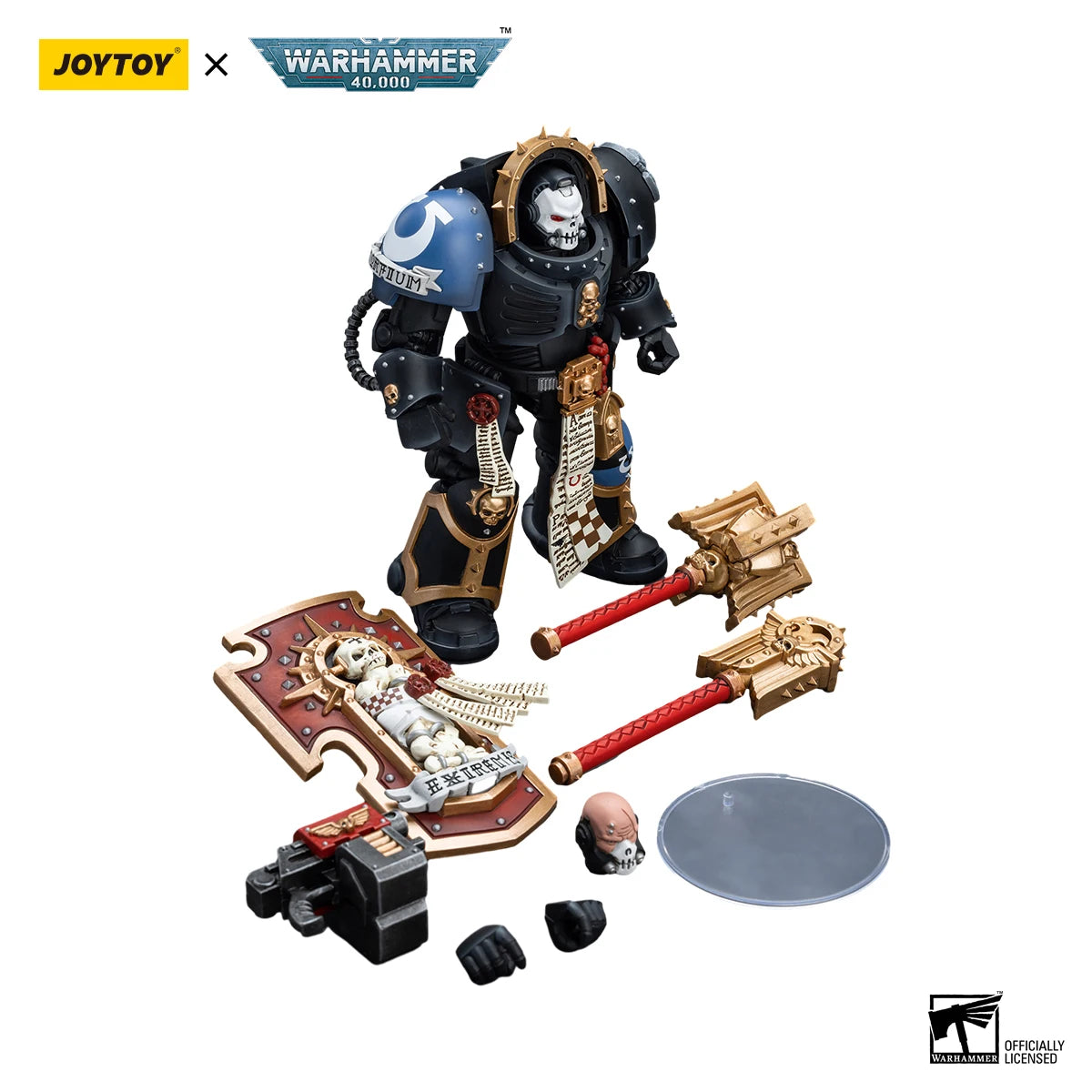 JOYTOY Warhammer 40k 1/18 Action Figures Ultramarines Chaplain in Terminator Armour
