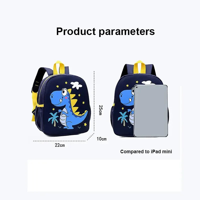 Waterproof Cute Dinosaur Printed Backpack