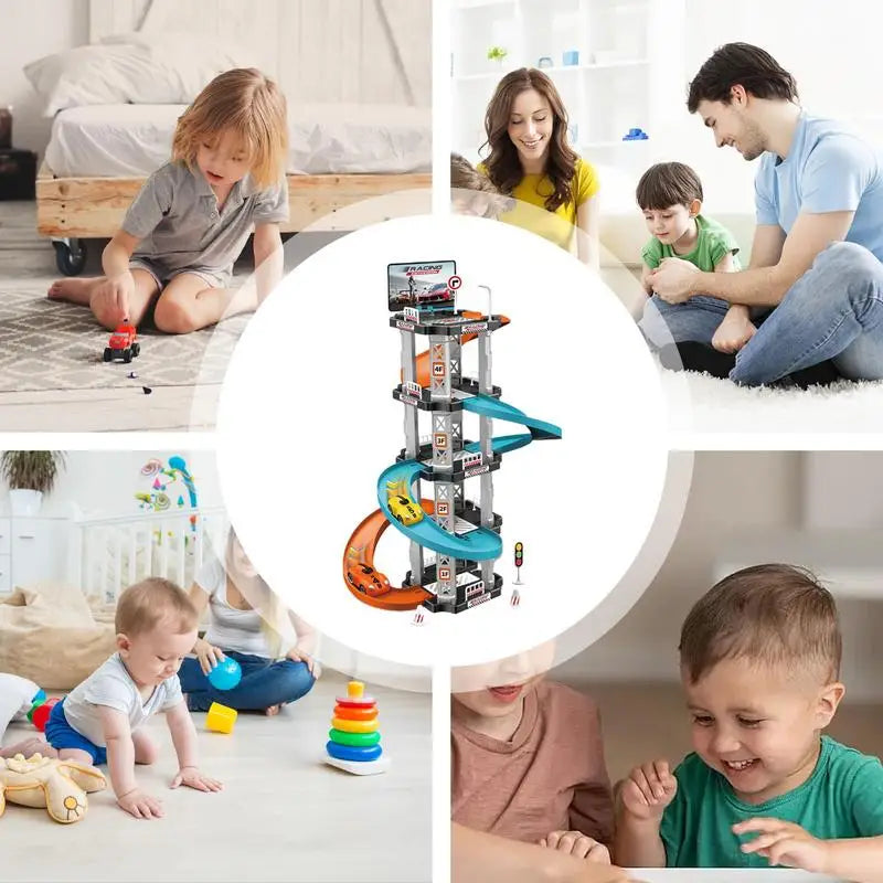 Spiral Parking Garage Toy Parking Garage Track Toys
