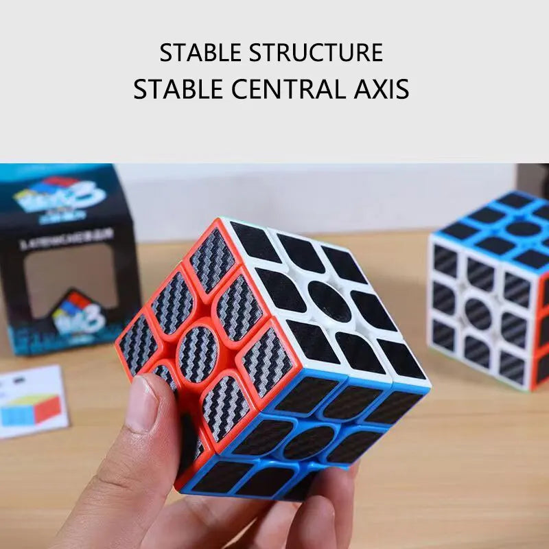 カーボンファイバーステッカー 3x3x3 マジックキューブ