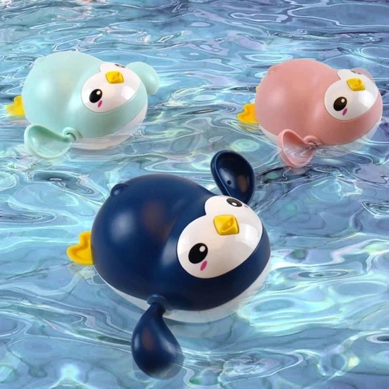 赤ちゃん用お風呂おもちゃ 入浴 かわいい 水泳用 アヒル クジラ プール ビーチ クラシック チェーン 時計仕掛け 水遊びおもちゃ 子供用 水遊びおもちゃ