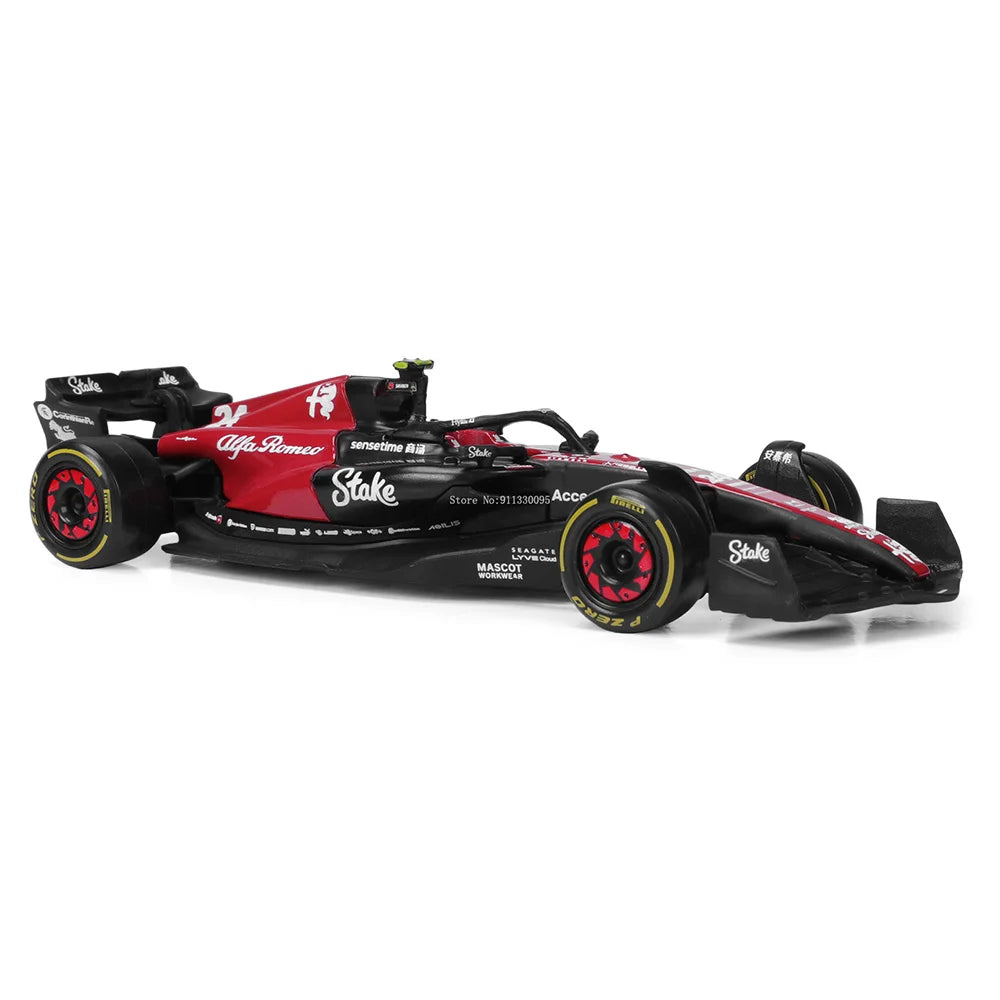 Bburago 1:43 アルファロメオ F1 チーム ステーク 2023 C43 #24 周冠宇 #77 バルテリ ボッタス 合金車 ダイキャスト