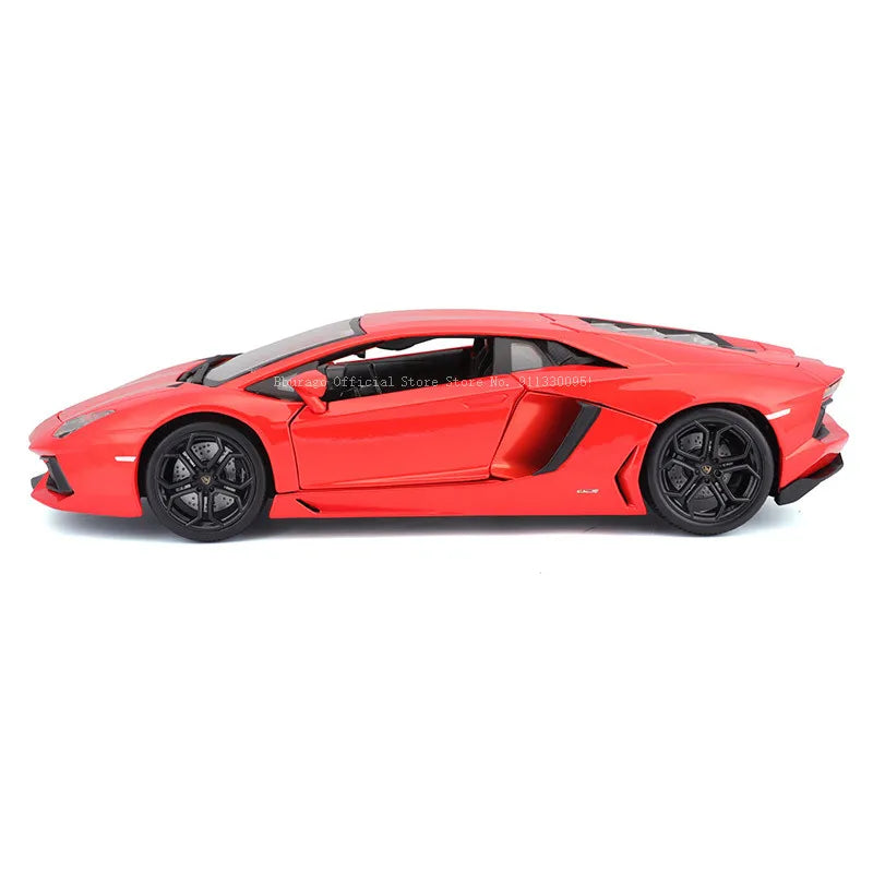 Bbugo 다이캐스트 자동차 1:18 스케일 람보르기니 아벤타도르 쿠페 LP700-4 합금