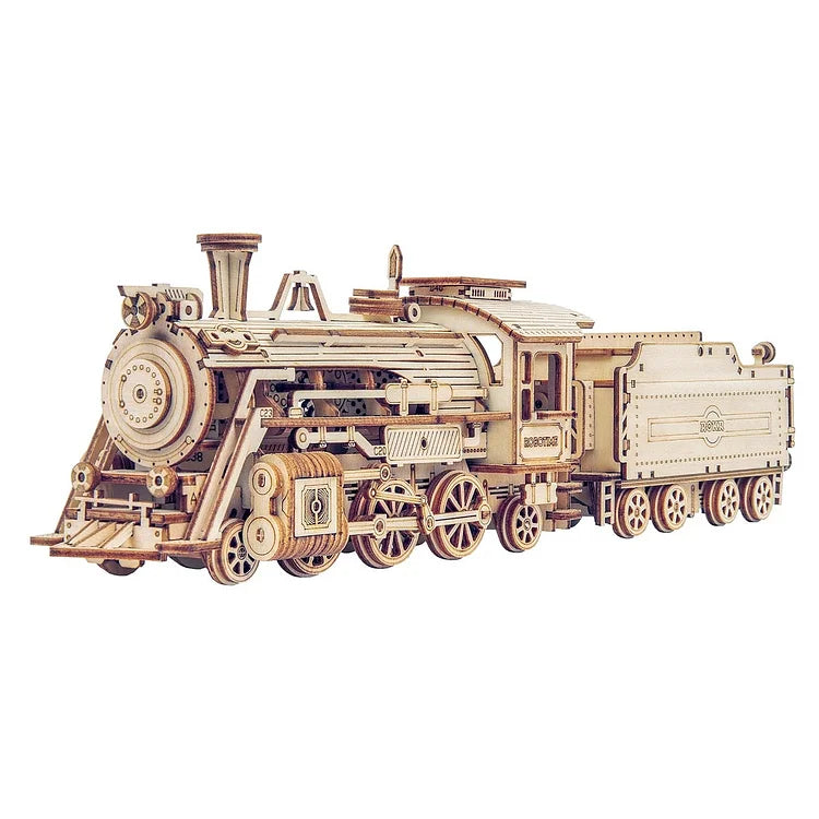 Robotime ROKR Prime Steam Express Train 3D 나무 퍼즐 MC501