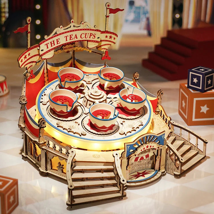 Robotime ROKR ティルトアワール DIY オルゴール 3D 木製パズル EA04