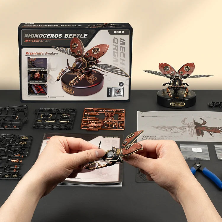 Robotime ROKR カブトムシモデル DIY 3D パズル MI01