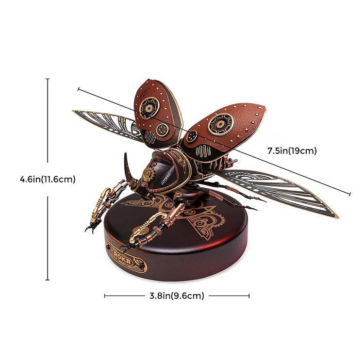 Robotime ROKR Rhinoceros Beetle Model DIY 3D Puzzle MI01