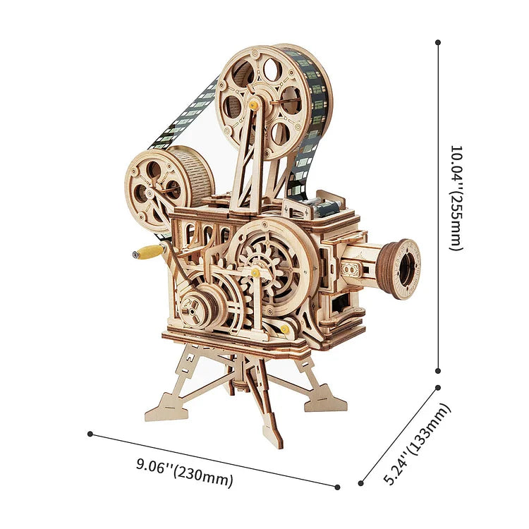 Robotime ROKR Vitascope Movie Projector 3D Wooden Puzzle LK601