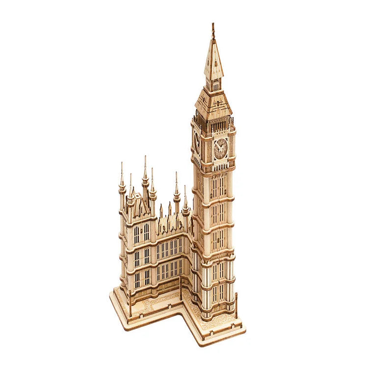 Robotime Rolife Big Ben With Lights TG507 Architecture 3D Wooden Puzzle