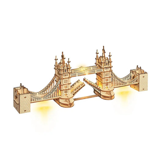 Robotime Rolife Tower Bridge with Lights 3D Wooden Puzzle TG412