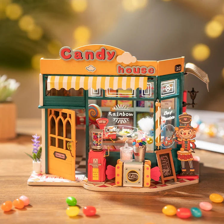 Robotime Rolife Rainbow Candy House DIY Miniature House DG158