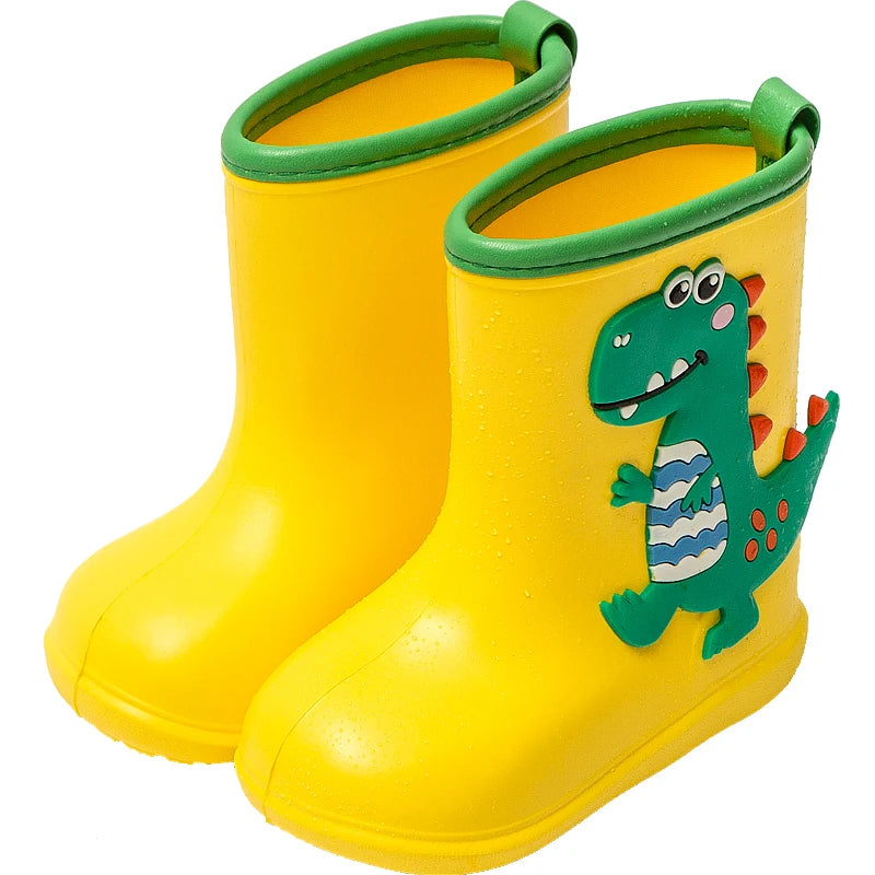 Cheerful children' rain boots