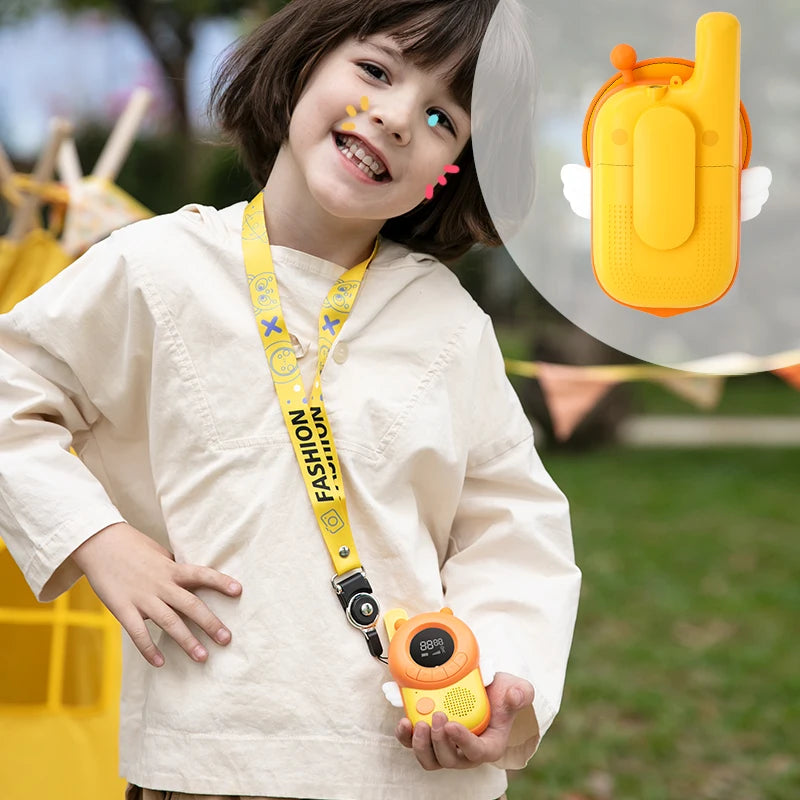 Cute Animal Kids Walkie Talkies 2PCS 3KM