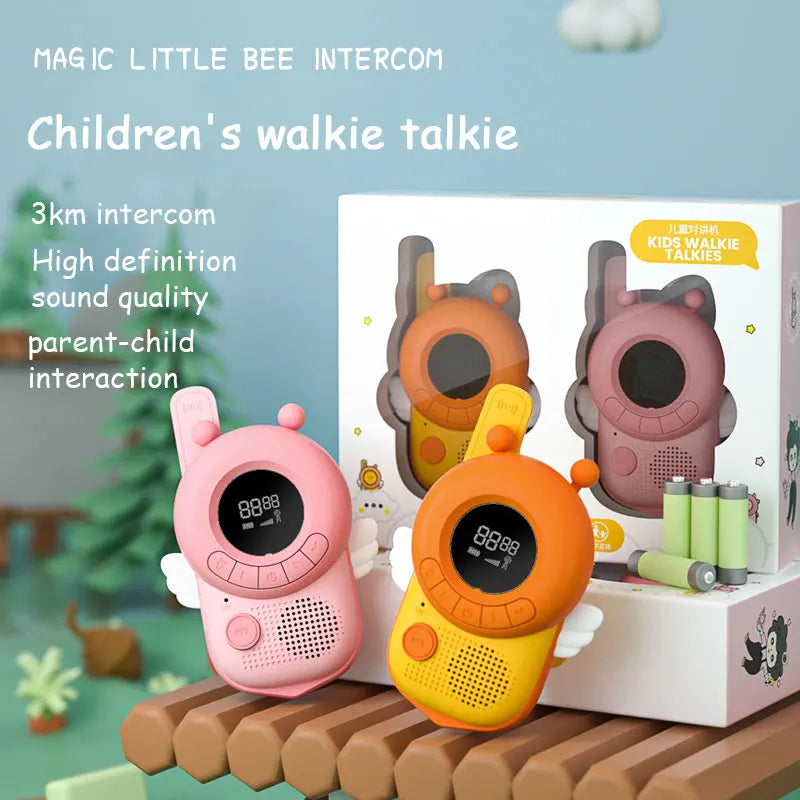 Cute Animal Kids Walkie Talkies 2PCS 3KM