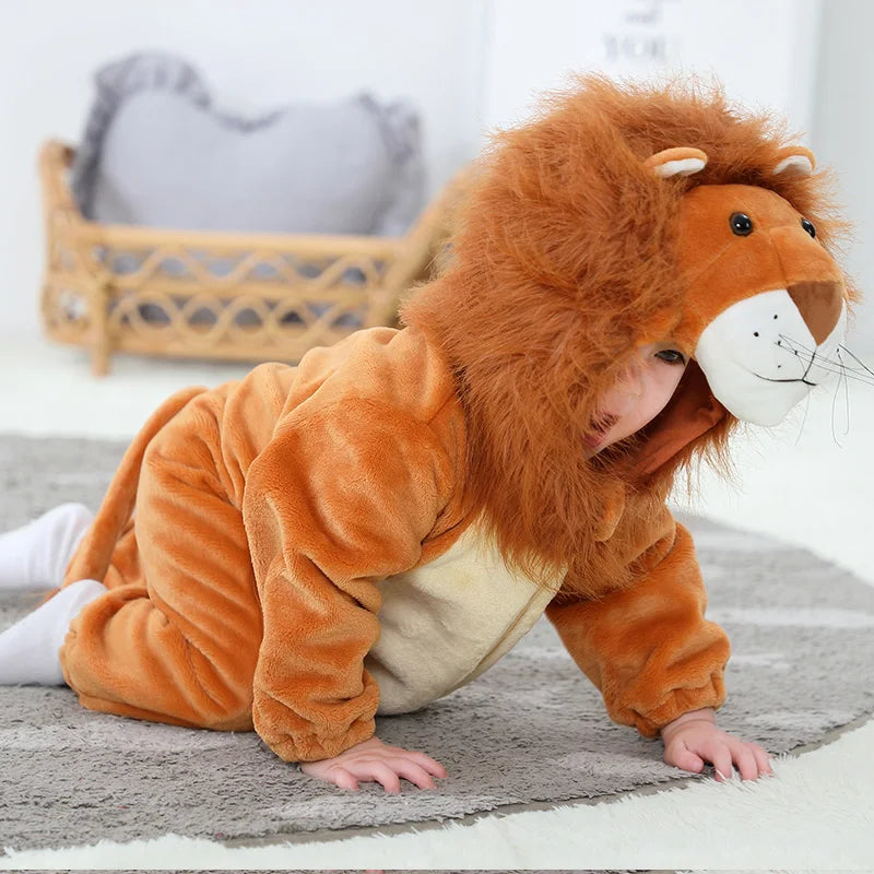 Animal King Lion Costume Jumpsuit Onesies