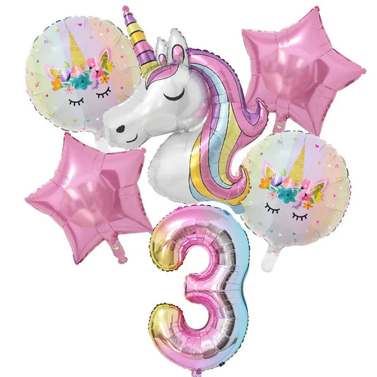 Rainbow Unicorn Theme Birthday Party Decorations