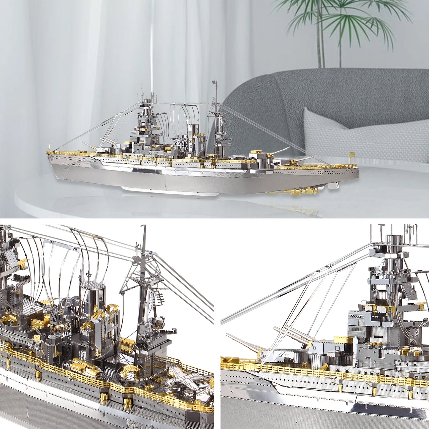 Piececool Nagato Class Battleship 3D Metal Puzzle Model