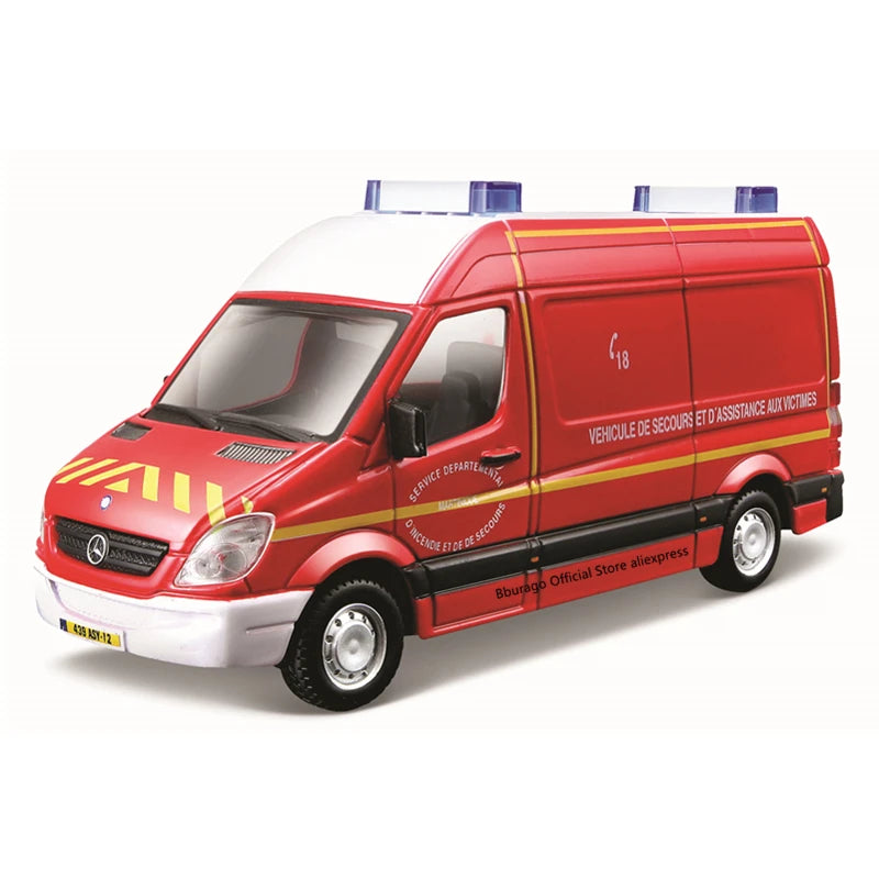 Bburago 1/50 Emergency Force Iveco Magirus RW model Alloy