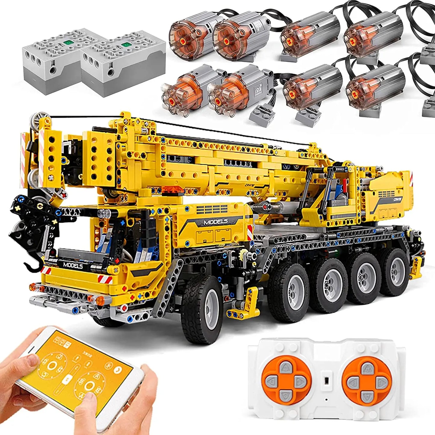 Mould King Technical Crane Building Kits APP RC Crane Truck